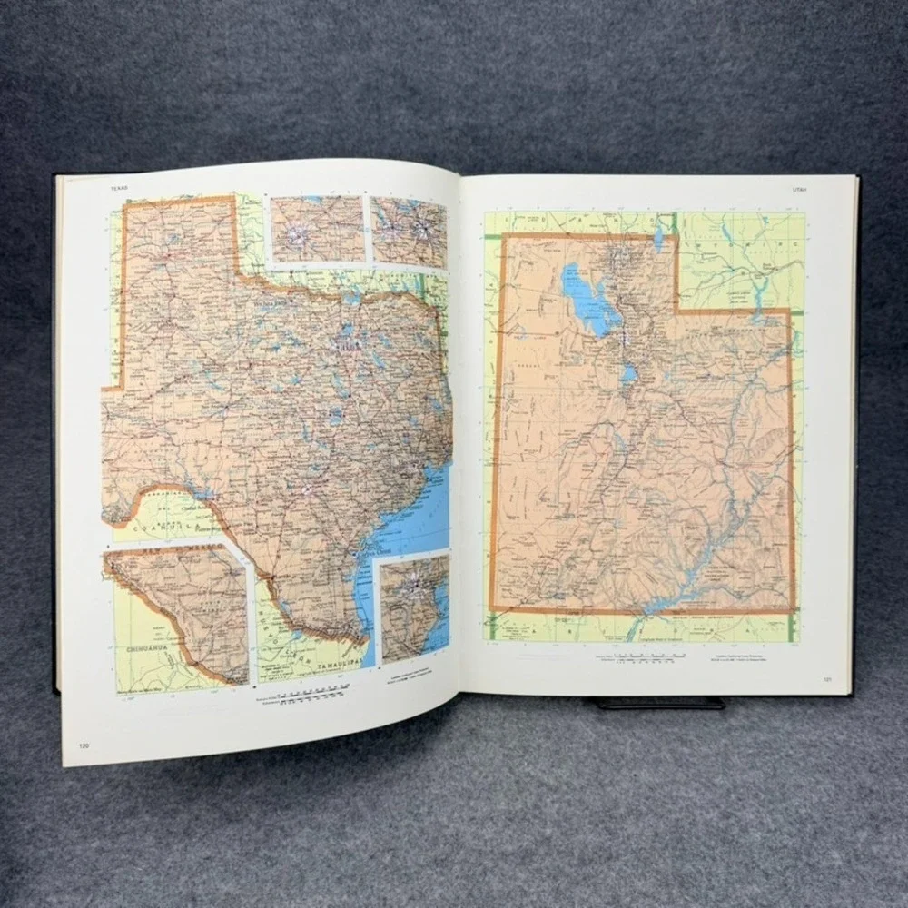 Rand McNally Premier World Atlas 1987 Hardcover Vintage World Maps 528-83400-2